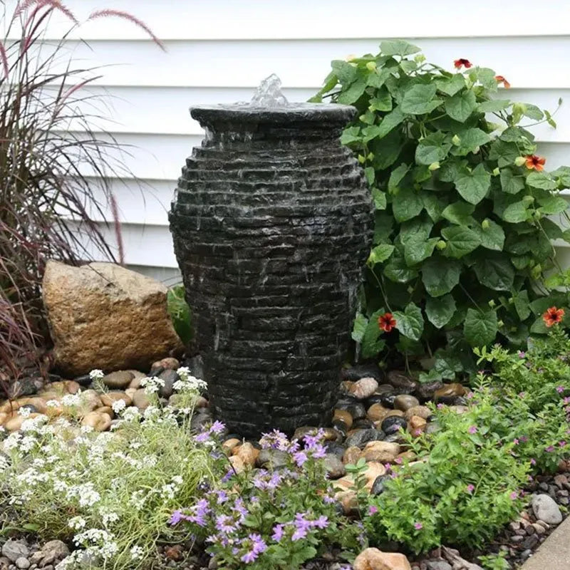 Aquascape® Stacked Slate & Scalloped Urn Fountain Kits