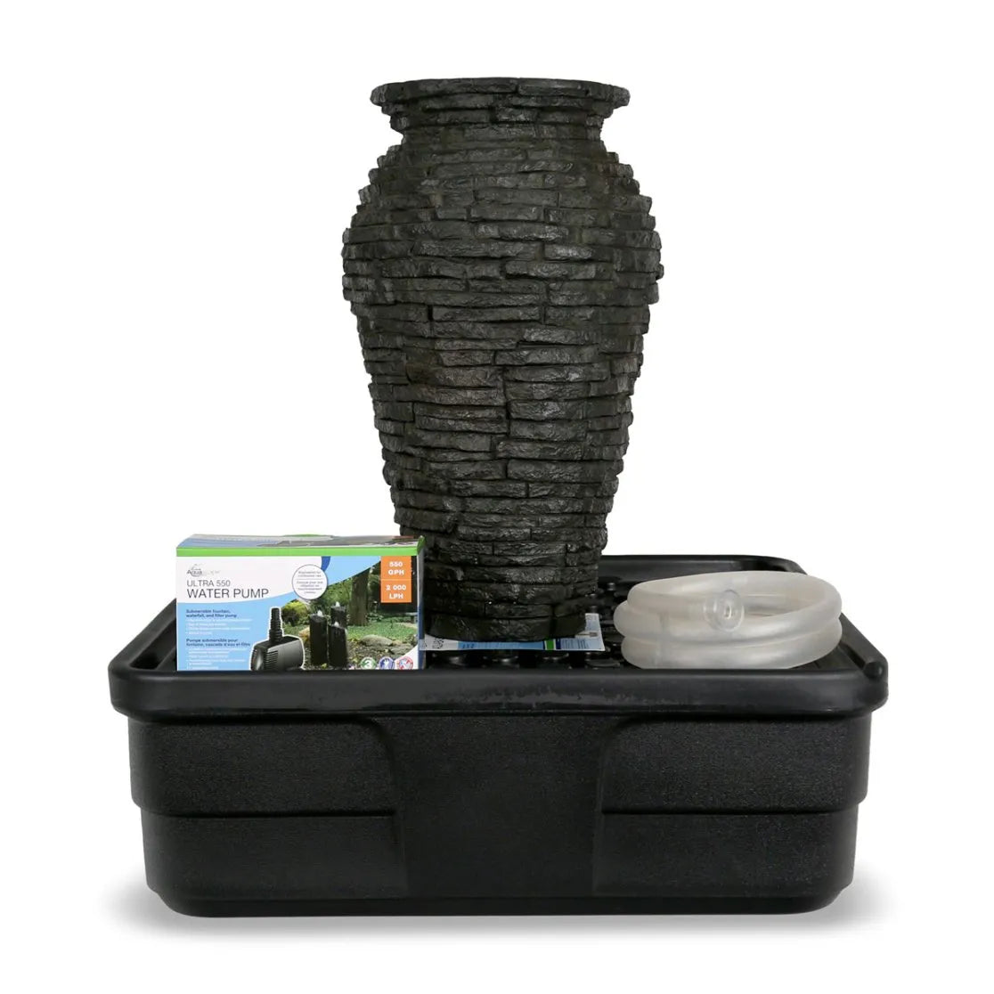 Aquascape® Stacked Slate &amp; Scalloped Urn Fountain Kits