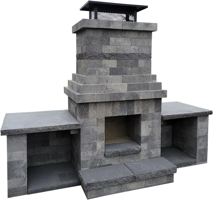 Western Interlock® Chateau Moderna™ Fireplace Kit