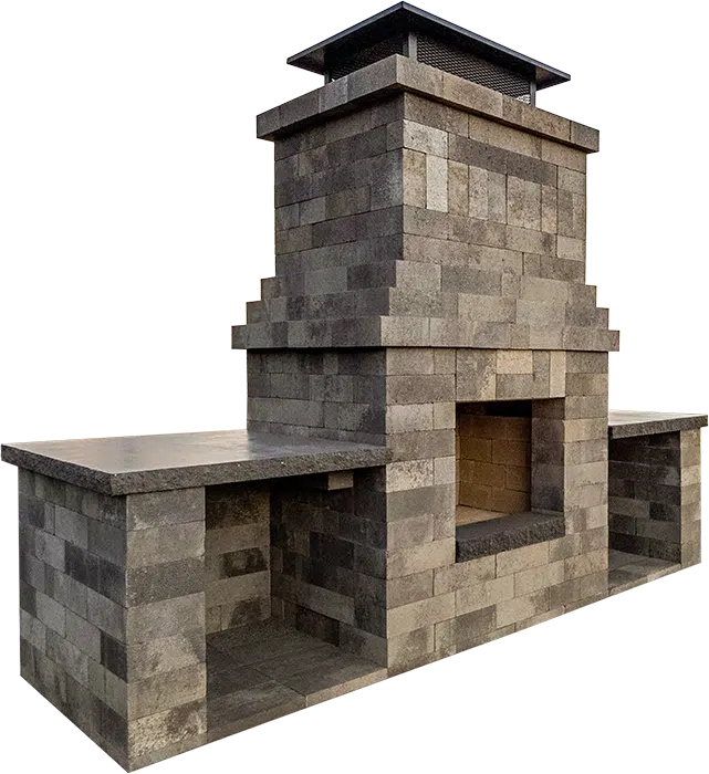 Western Interlock® Chateau Moderna™ Fireplace Kit