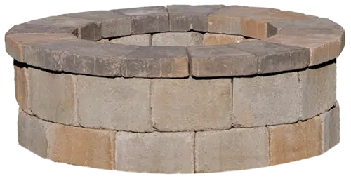 Western Interlock® Tegula Precut Fire Pit Kit