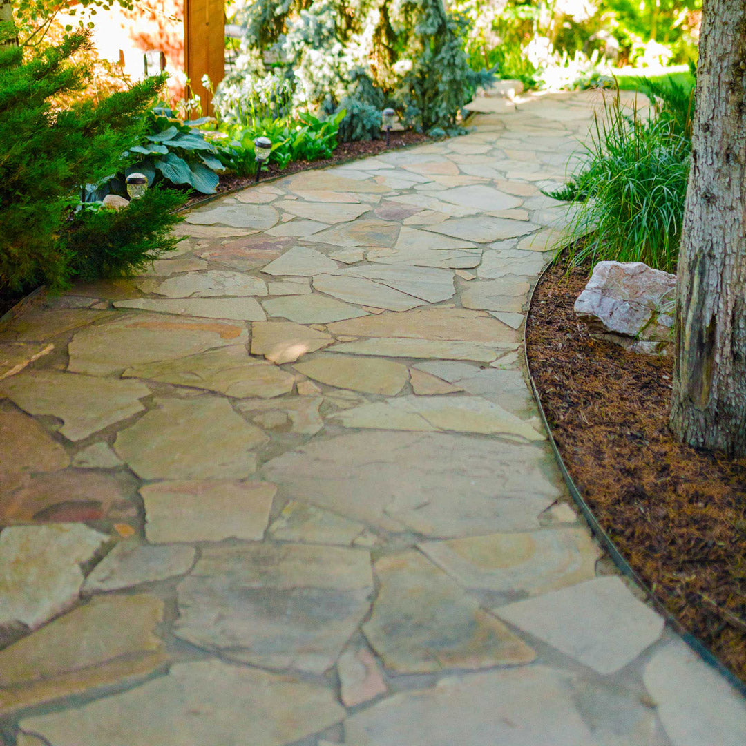 Outdoor stone pathway